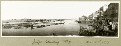 Aanlegsteiger van Jaffa, 2 december 1917 door Capt. Arthur Rhodes
