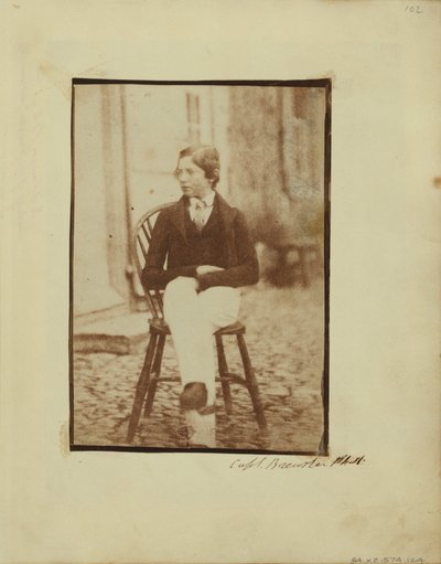 Portret van een jonge jongen door Capt. Henry Craigie Brewster