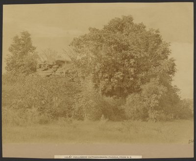 Hullabede - Catharaswama Pagode, vanuit het noordoosten door Capt. Linnaeus Tripe