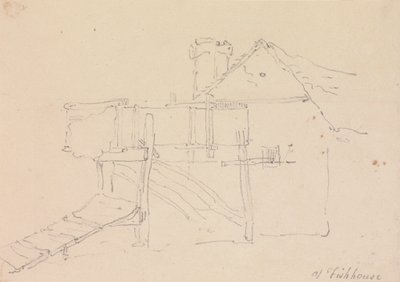 Bij Fishhouse, Isle of Wight door Capt. Thomas Hastings