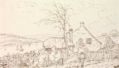 Tussen West Cowes en Newport, 20 februari 1826 door Capt. Thomas Hastings