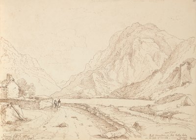 Bull Mountain en Ash Valley Lake in de Gap of Dunloh, september 1841 door Capt. Thomas Hastings