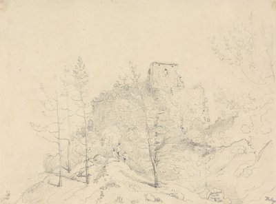 Carisbrooke Castle, 9 mei 1826 door Capt. Thomas Hastings