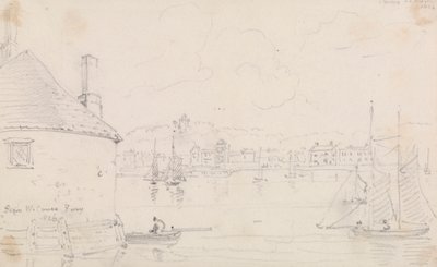 Cowes, vanaf West Cowes Veerboot, 22 maart 1826 door Capt. Thomas Hastings