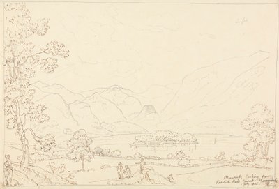 Derwent richting Borrowdale, juli 1835 door Capt. Thomas Hastings