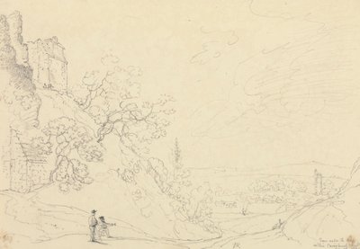 Van onder de toren binnen Carisbrooke Castle, 18 mei 1829 door Capt. Thomas Hastings