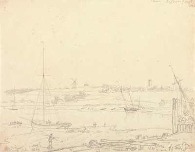 Medina, East Cowes Side, 7 augustus 1826 door Capt. Thomas Hastings