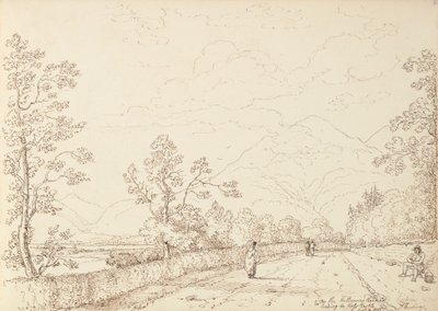 Op de Killarney Road naar Ross Castle, 4 September 1841 door Capt. Thomas Hastings