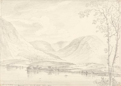 Deel van Mellbreak over Crummock Lake, 1 augustus 1835 door Capt. Thomas Hastings