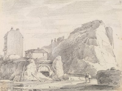 Deel van de West Cliff, Hastings, 8 oktober 1820 door Capt. Thomas Hastings