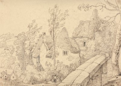 Ruïnes van Crewkerne Abdij, Mei 1833 door Capt. Thomas Hastings