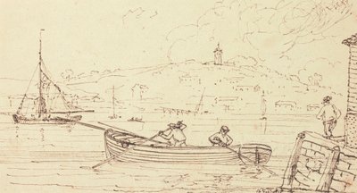 Schets van schippers, West Cowes, 16 februari 1826 door Capt. Thomas Hastings
