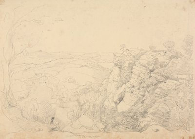 Schets van Chudleigh Rocks, Devon door Capt. Thomas Hastings