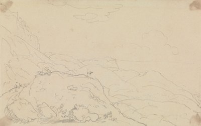 Schets van Klif en Heuvels nabij de Kust door Capt. Thomas Hastings