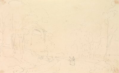 Schets van het Zomerhuis van de Heer Ward, Isle of Wight door Capt. Thomas Hastings