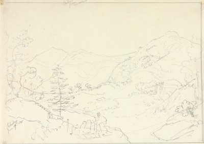 Skiddaw vanuit Borrowdale, zaterdag 27 juni 1835 door Capt. Thomas Hastings