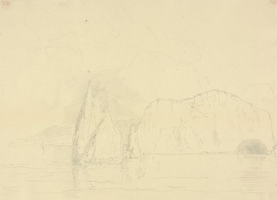 De Needles en Freshwater Cliffs, Isle of Wight door Capt. Thomas Hastings