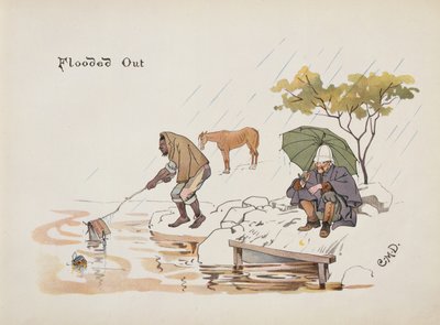 Overstroomd, uit The Leaguer of Ladysmith, 1900 door Captain Clive Dixon