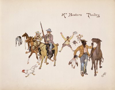De Pluimvee van Mr Besters, uit The Leaguer of Ladysmith, 1900 door Captain Clive Dixon