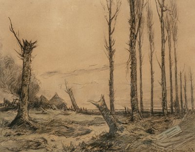 Slag bij Ieper door Captain Edward Henry Handley Read
