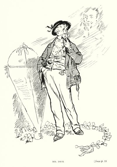 Dickens personage: Mr Dick door Captain Edward Henry Handley Read