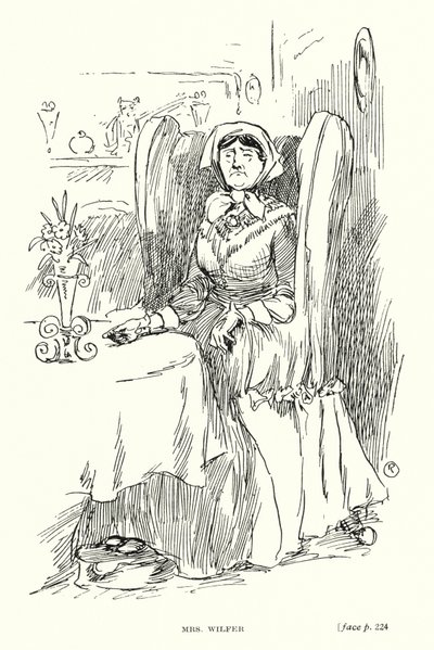Dickens personage: Mrs Wilfer door Captain Edward Henry Handley Read
