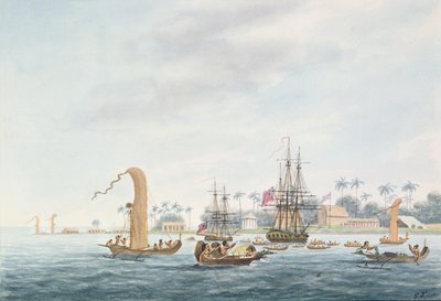 Point Venus, Eiland Otahytey, 1792 door Captain George Tobin