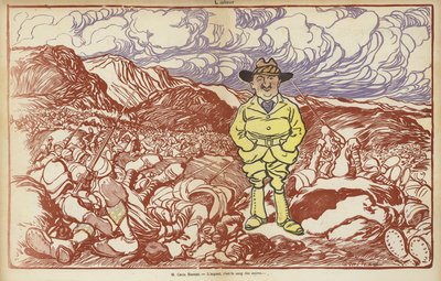 Cecil Rhodes, Illustratie voor Le Rire door Caran d Ache