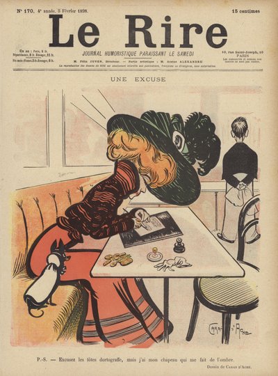 Illustratie voor Le Rire door Caran d Ache