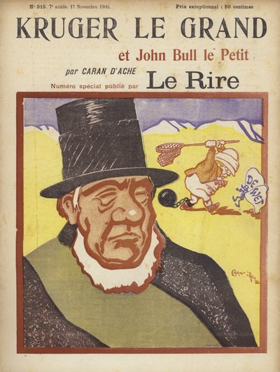 Paul Kruger, Illustratie voor Le Rire door Caran d Ache