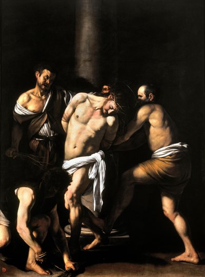 De geseling van Christus door Michelangelo Merisi da  Caravaggio