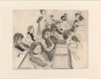 Schoolklas door Carel Adolph Lion Cachet