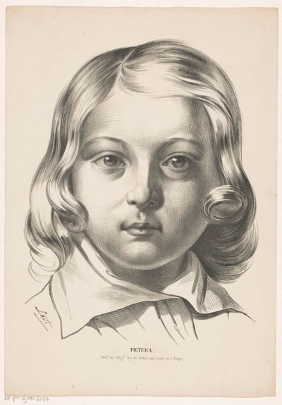 Hoofd van een jongen door Carel Christiaan Antony Last