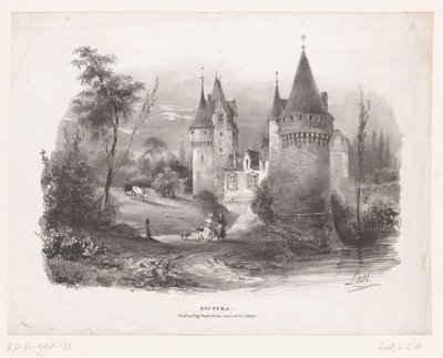 Kasteel door Carel Christiaan Antony Last