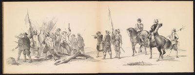 Maskerade van de Leidse studenten, 1850 (plaat 12) door Carel Christiaan Antony Last