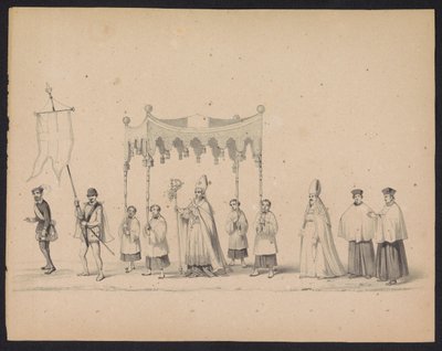 Maskerade van de Utrechtse studenten, 1846 (plaat 10) door Carel Christiaan Antony Last