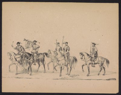 Maskerade van de Utrechtse studenten, 1846 (plaat 13) door Carel Christiaan Antony Last