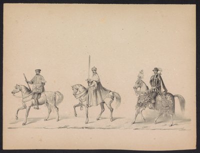 Maskerade van de Utrechtse studenten, 1846 (plaat 14) door Carel Christiaan Antony Last