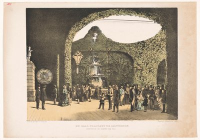 Zaal in Frascati te Amsterdam 1855 door Carel Christiaan Antony Last