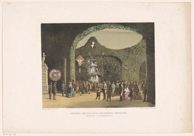 Zaal in Frascati te Amsterdam 1855 door Carel Christiaan Antony Last