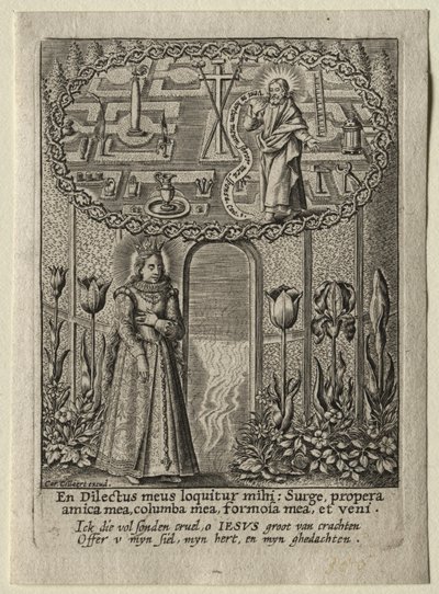 Kom in mijn tuin, mijn zuster, mijn vrouw, eerste helft 1600s door Carel Collaert.