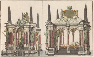 Praalgraf van Willem van Oranje in Delft, ca. 1790 door Carel Frederik Bendorp (I) (possibly)
