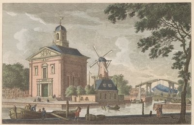 Engelse kerk te Rotterdam, ca. 1790 door Carel Frederik Bendorp (I)