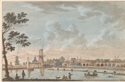 Gezicht op de Hogesluis, ca. 1790 door Carel Frederik Bendorp (I)