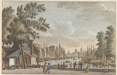Leuvehaven te Rotterdam, ca. 1790 door Carel Frederik Bendorp (I)
