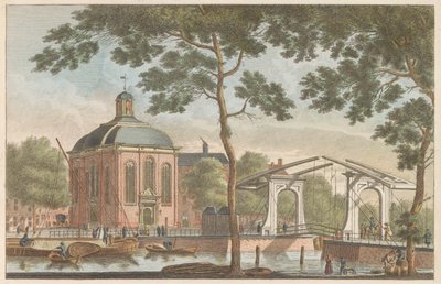 Lutherse kerk te Rotterdam, ca. 1790 door Carel Frederik Bendorp (I)