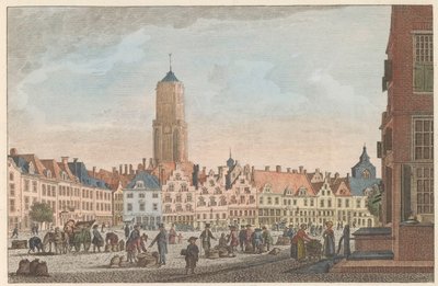 Neude te Utrecht, ca. 1790 door Carel Frederik Bendorp (I)