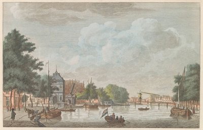 Spaarne te Haarlem, ca. 1790 door Carel Frederik Bendorp (I)