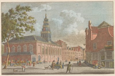 Waalse kerk te Rotterdam, ca. 1790 door Carel Frederik Bendorp (I)