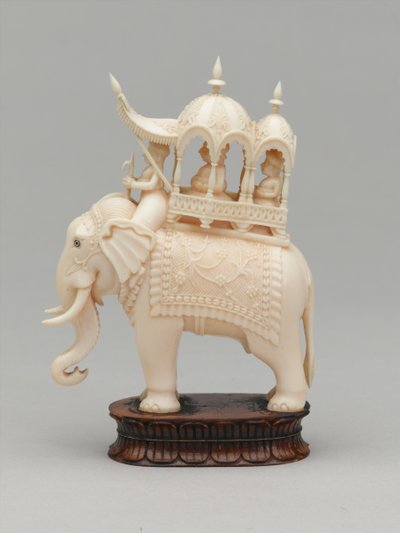 Zwarte koning, schaakstuk, India, circa 1820 door Carel Jacobus Behr